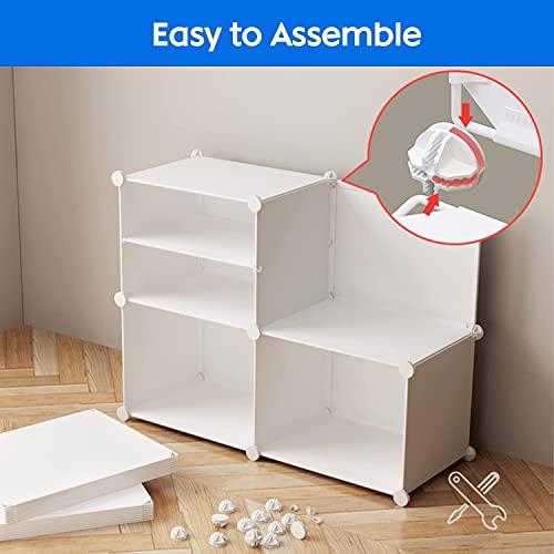 AYSIS Portable Shoe Rack for Home with Door,Adjustable Plastic Shoe Rack for Bedroom/Outdoor Waterproof,36 Pair Shoe Storage Organizer,Made of High-Density PP Frame for Stability (White) - Image 5