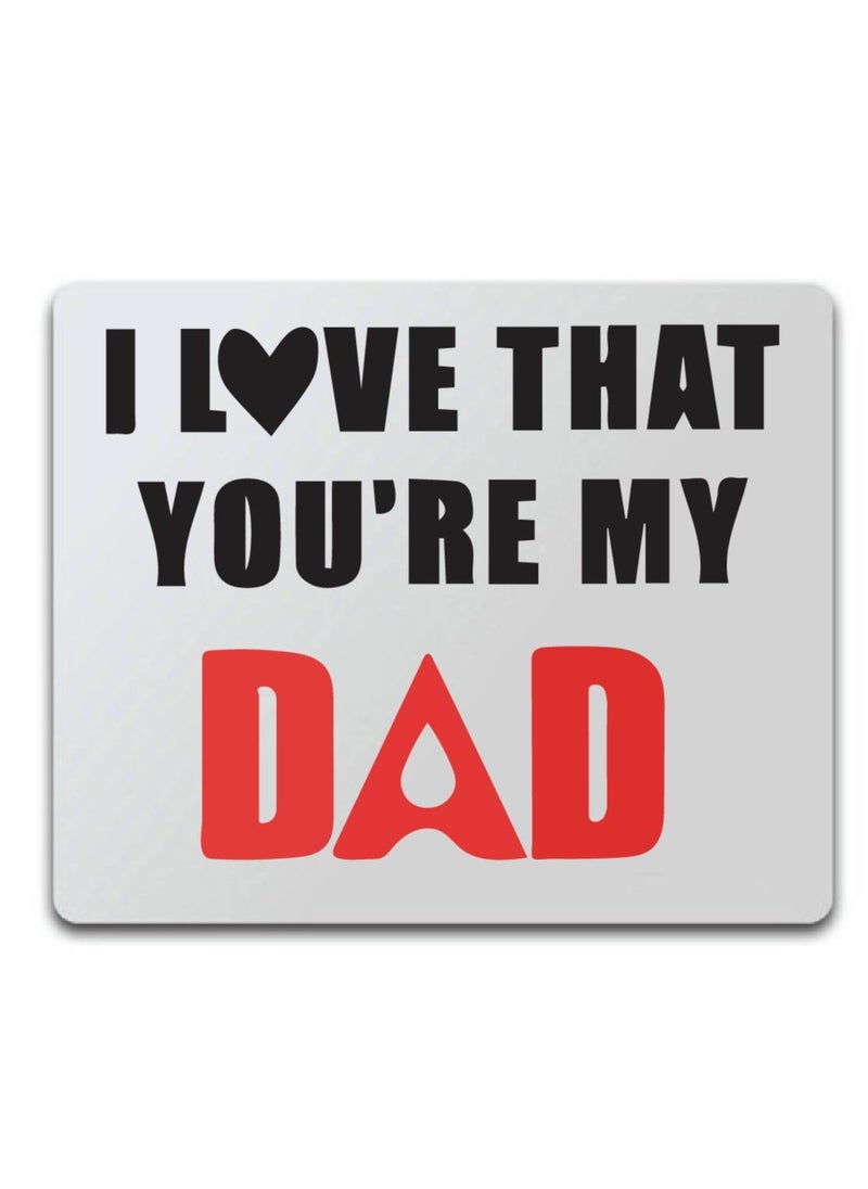 PRINTSHOP4ME Father's Day Mouse Pad - Father's Day Mouse Pad with Shortcut Reference Guide for Mac OS, Windows - Father's Day Design Printed Mouse Pad for PC, Laptop, Gaming - Gift for Father's Day  - Image 1
