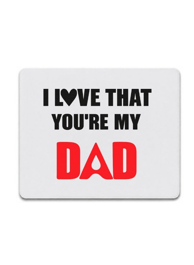 PRINTSHOP4ME Father's Day Mouse Pad - Father's Day Mouse Pad with Shortcut Reference Guide for Mac OS, Windows - Father's Day Design Printed Mouse Pad for PC, Laptop, Gaming - Gift for Father's Day - Image 1