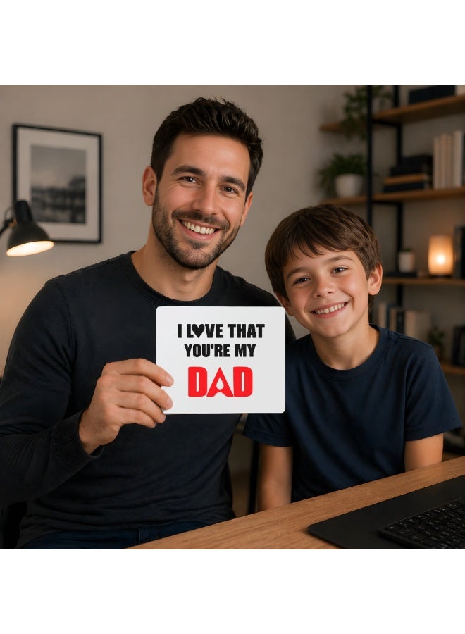 PRINTSHOP4ME Father's Day Mouse Pad - Father's Day Mouse Pad with Shortcut Reference Guide for Mac OS, Windows - Father's Day Design Printed Mouse Pad for PC, Laptop, Gaming - Gift for Father's Day - Image 2