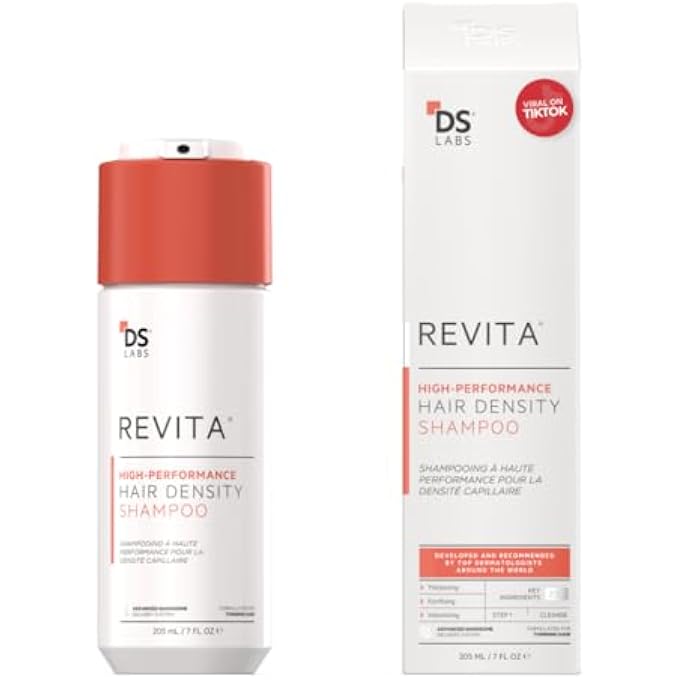 DS LABORATORIES DS LABS REVITA SHAMPOO, 205ML - THICKENING APPEARANCE, SCALP FIRST CLEANSE, FULLER LOOKING, VOLUMIZED HAIR, LIGHTWEIGHT HYDRATION, SULFATE & SILICONE FREE, COLOR SAFE, FOR MEN & WOMEN - Image 1