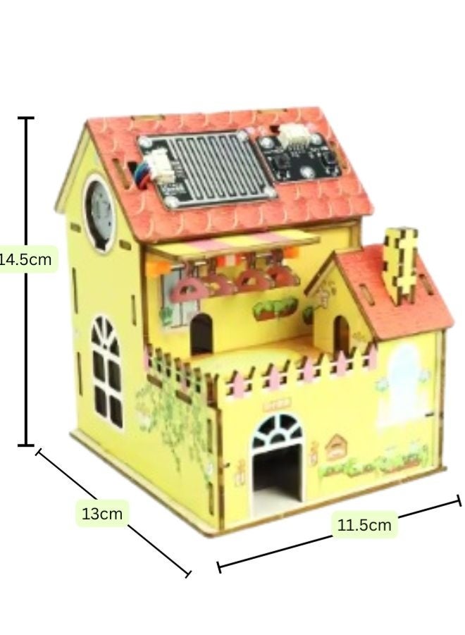 Fatio STEM Toy, Wooden House, Montessori Toy, 3D puzzle, eco-friendly, handmade, educational toy - Image 3