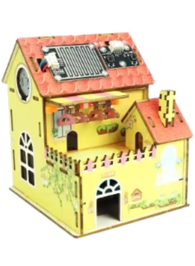 Fatio STEM Toy, Wooden House, Montessori Toy, 3D puzzle, eco-friendly, handmade, educational toy - Image 1