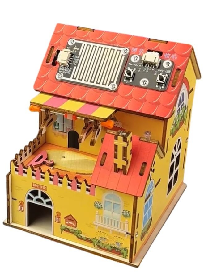 Fatio STEM Toy, Wooden House, Montessori Toy, 3D puzzle, eco-friendly, handmade, educational toy - Image 2