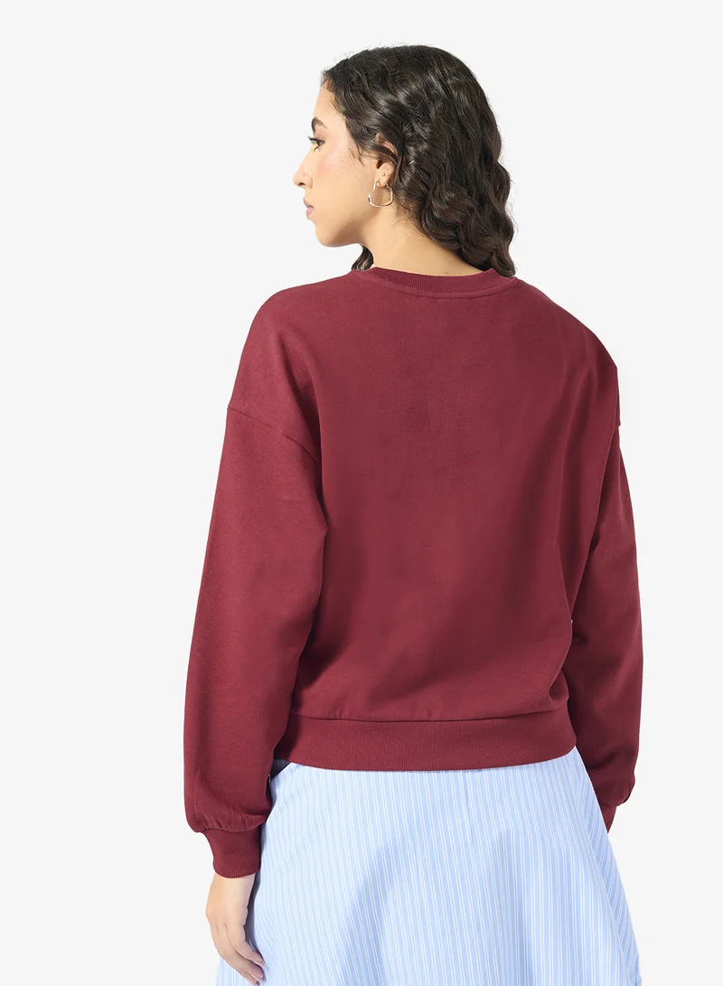 ONLY Graphic Crew Neck Sweatshirt