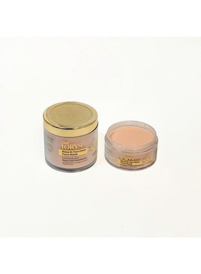 LORYS Rose D-Tan Glow Face Mask | Rose & Tangerine Infused | Removes Tan & Pigmentation | Moisture Skin Balancing | Promotes Instant Glow for Radiant Skin | Ideal for All Types of Skin (30 gm+60 gm) - Image 2