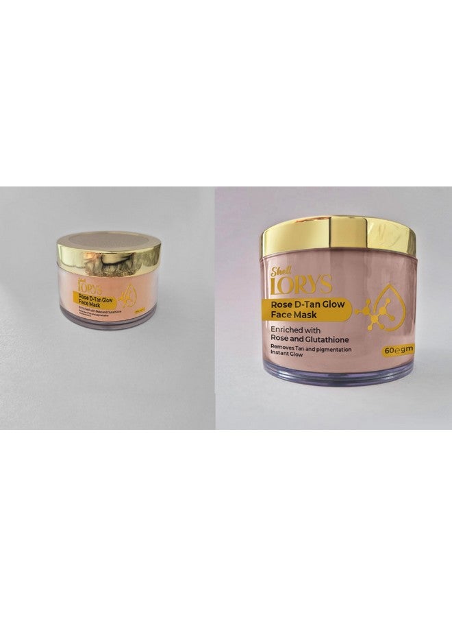 LORYS Rose D-Tan Glow Face Mask | Rose & Tangerine Infused | Removes Tan & Pigmentation | Moisture Skin Balancing | Promotes Instant Glow for Radiant Skin | Ideal for All Types of Skin (30 gm+60 gm) - Image 5