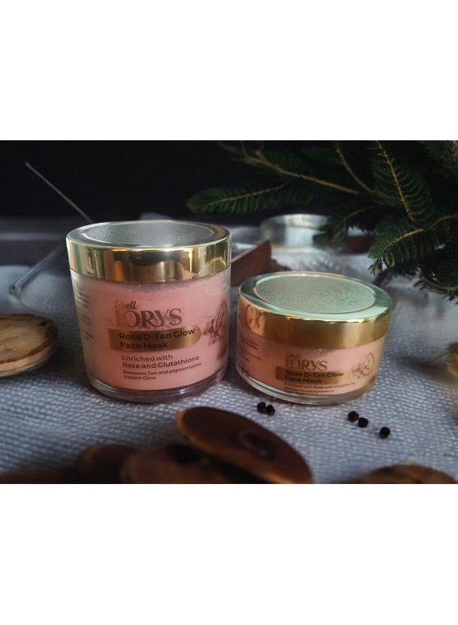 LORYS Rose D-Tan Glow Face Mask | Rose & Tangerine Infused | Removes Tan & Pigmentation | Moisture Skin Balancing | Promotes Instant Glow for Radiant Skin | Ideal for All Types of Skin (30 gm+60 gm) - Image 4
