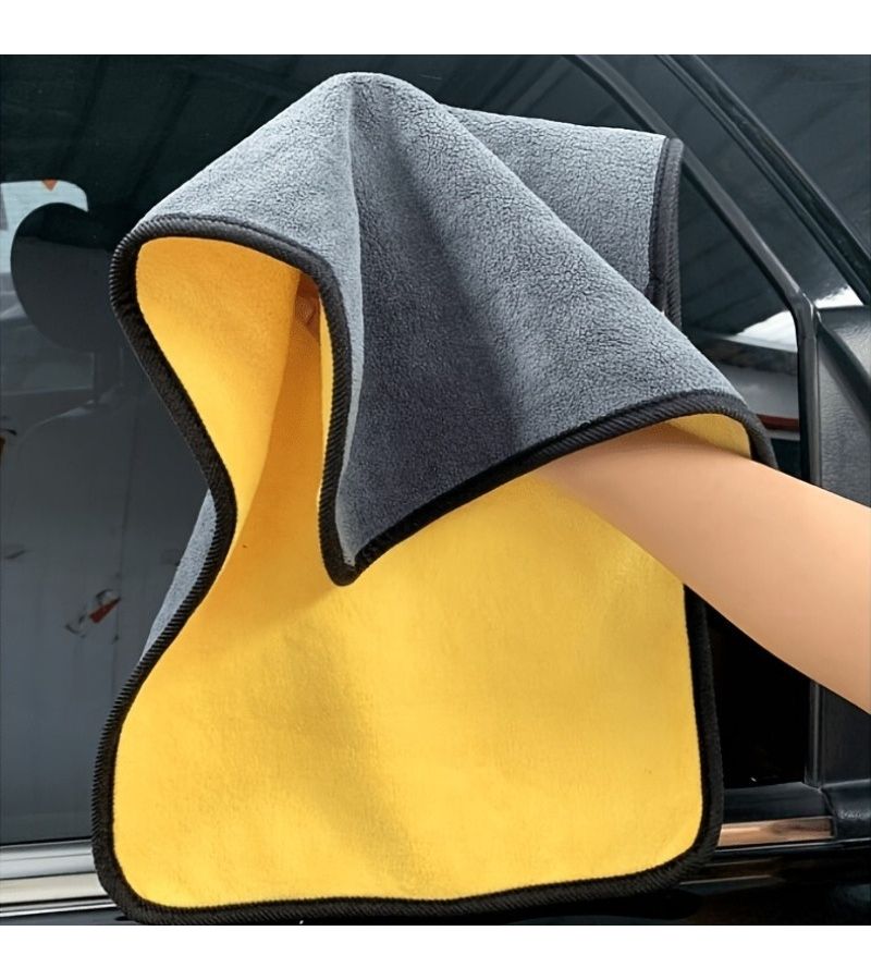 3 Pcs Ultra Fine Fiber Car Cleaning Cloth For Windows Interior Exterior Wash - Image 1