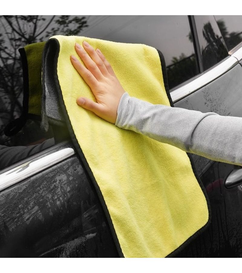 3 Pcs Ultra Fine Fiber Car Cleaning Cloth For Windows Interior Exterior Wash - Image 5