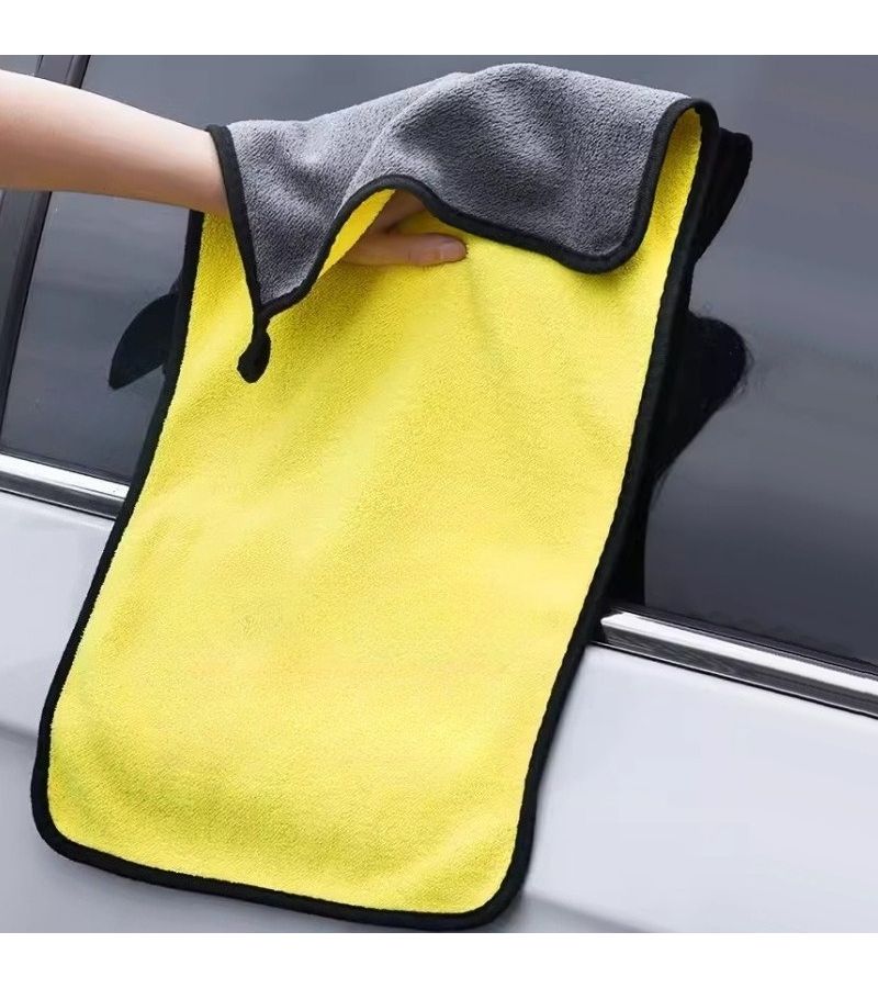 3 Pcs Ultra Fine Fiber Car Cleaning Cloth For Windows Interior Exterior Wash - Image 3