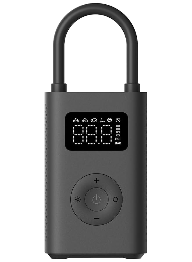 Xiaomi Portable Electric Air Compressor 2 Portable Air Compressor (0.2 10.3 Bar/3-150 Psi, 6 Modes, 2000Mah Battery, 14.4Wh, Usb-C Charging, Led Display), Black (Es Version) - Image 1