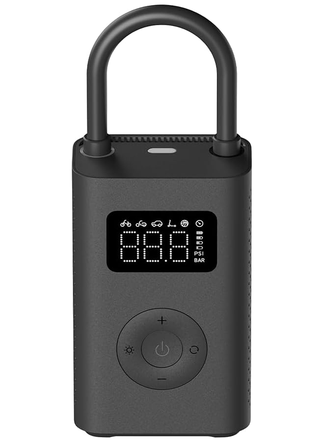 Xiaomi Portable Electric Air Compressor 2 Portable Air Compressor (0.2 10.3 Bar/3-150 Psi, 6 Modes, 2000Mah Battery, 14.4Wh, Usb-C Charging, Led Display), Black (Es Version) - Image 2