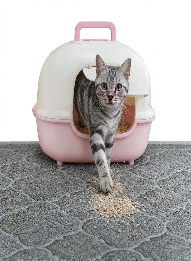 PETUPPY Cat Litter Mat Traps Litter from Litter Box XL Size 47"X36" Durable Trapping Rug, Non-Slip and Waterproof, Easy to Clean - Image 2