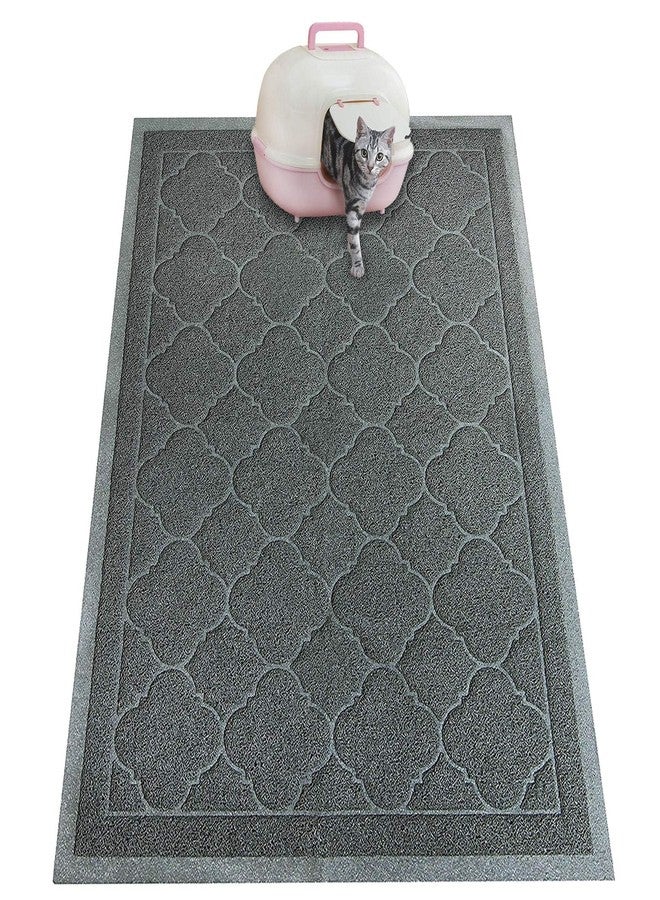 PETUPPY Cat Litter Mat Traps Litter from Litter Box XL Size 47"X36" Durable Trapping Rug, Non-Slip and Waterproof, Easy to Clean - Image 3