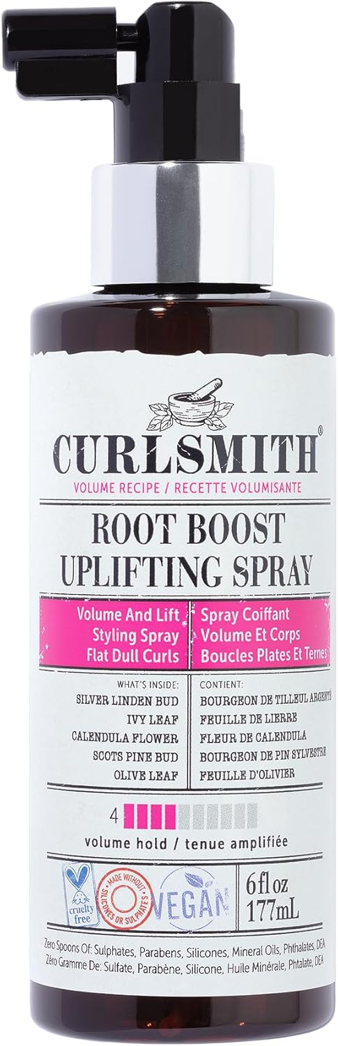 Curlsmith Root Boost Uplifting Spray Volumizing Styling Spray Medium Hold for Wavy Curly or Coily Hair Vegan 177ml6fl oz