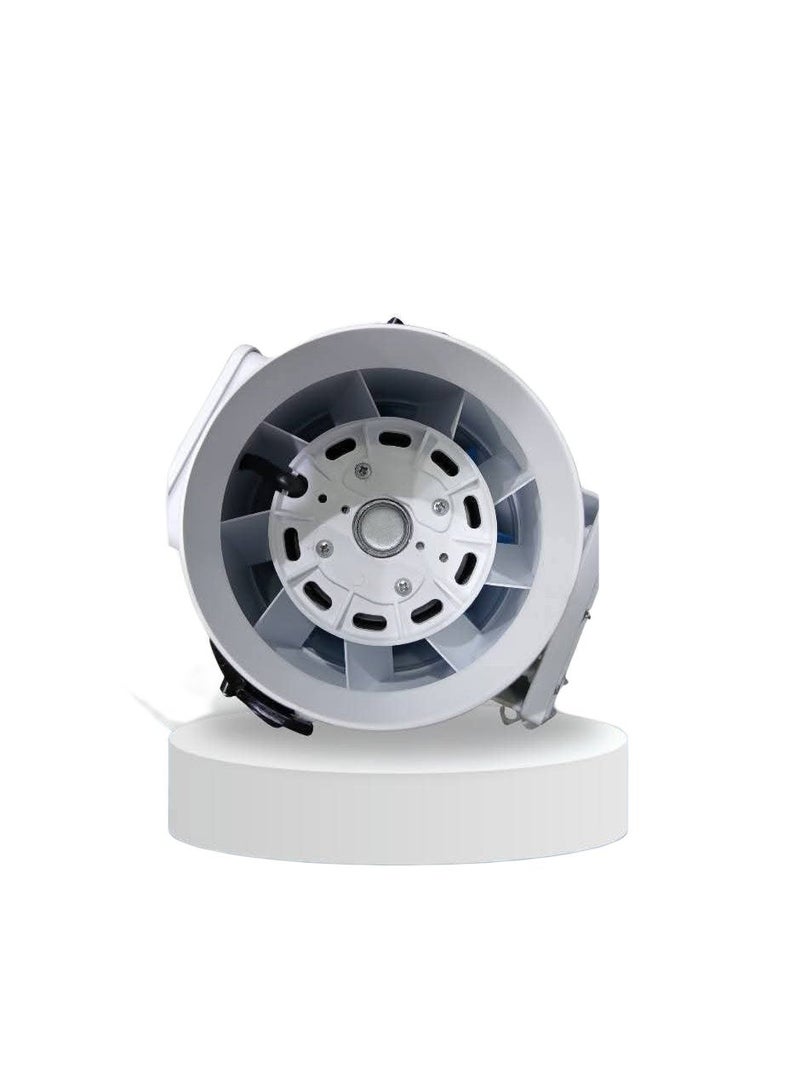 Powerful plastic blower for silent dust and air removal – suitable for offices and electronic equipment – ​​internal motor and direct cord connection – 20 cm diameter ( 6 inch )– white - Image 4