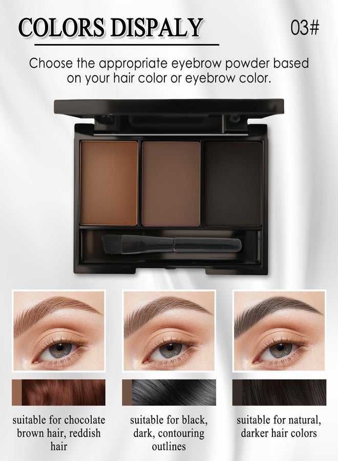 LYSdefeu Eyebrow Powder Palette, Eye brow Tinting Filler Kit with Razor for Women-02 - Image 2