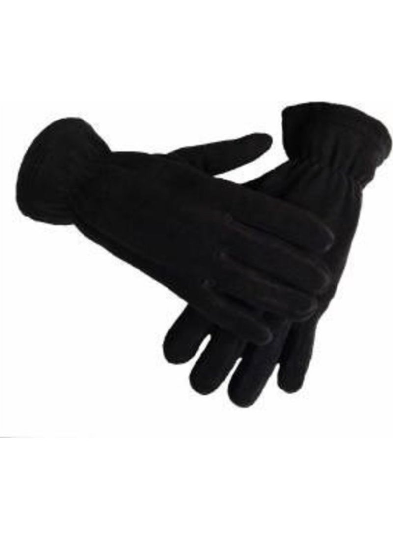 DALIDA - Thermal Winter Fleece Gloves Black - Image 1