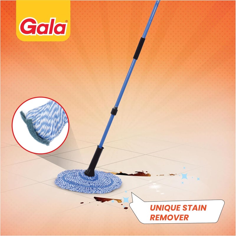 Gala Microfiber Twist Mop (Blue and White) - Image 1