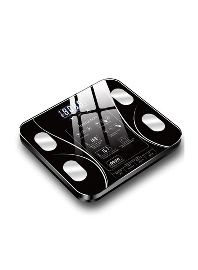 Arabest Intelligent Weight Scale, Body Fat Scale, Body Weight Scale, Digital Scales for Body Weight Household Health Monitor, High Precision Intelligent Digital Electronic Weight BMI Scale, Black  - Image 1