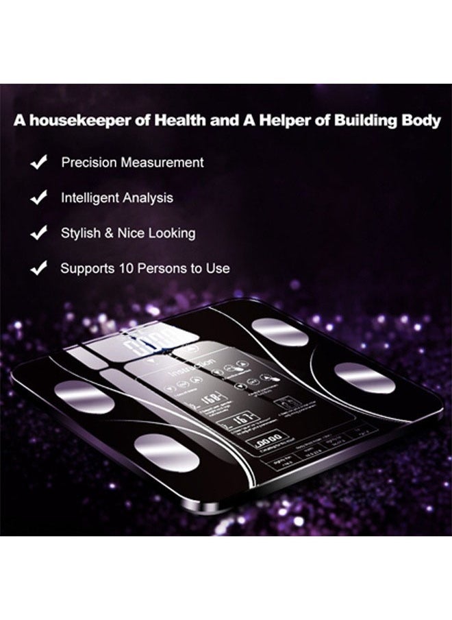 Intelligent Weight Scale, Body Fat Scale, Body Weight Scale, Digital Scales for Body Weight Household Health Monitor, High Precision Intelligent Digital Electronic Weight BMI Scale, Black - pzsku/Z5C942EE25EEEC2600682Z/45/_/1740377532/aaf888ae-ce6b-4155-aca8-197ea2c91a65