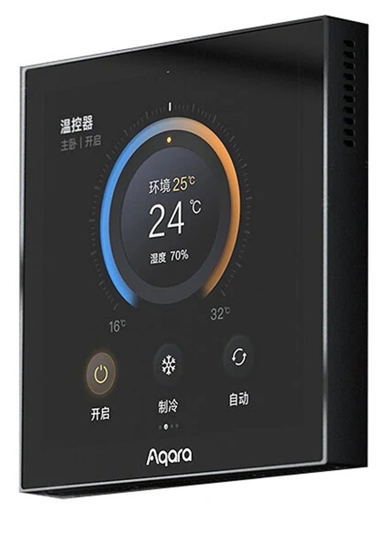 Aqara - Aqara S3 Smart Zigbee Thermostat,Touch Screen Panel Voice/Remote Control Support Sensing Temperature Humidity Work with Homekit APP - Image 1