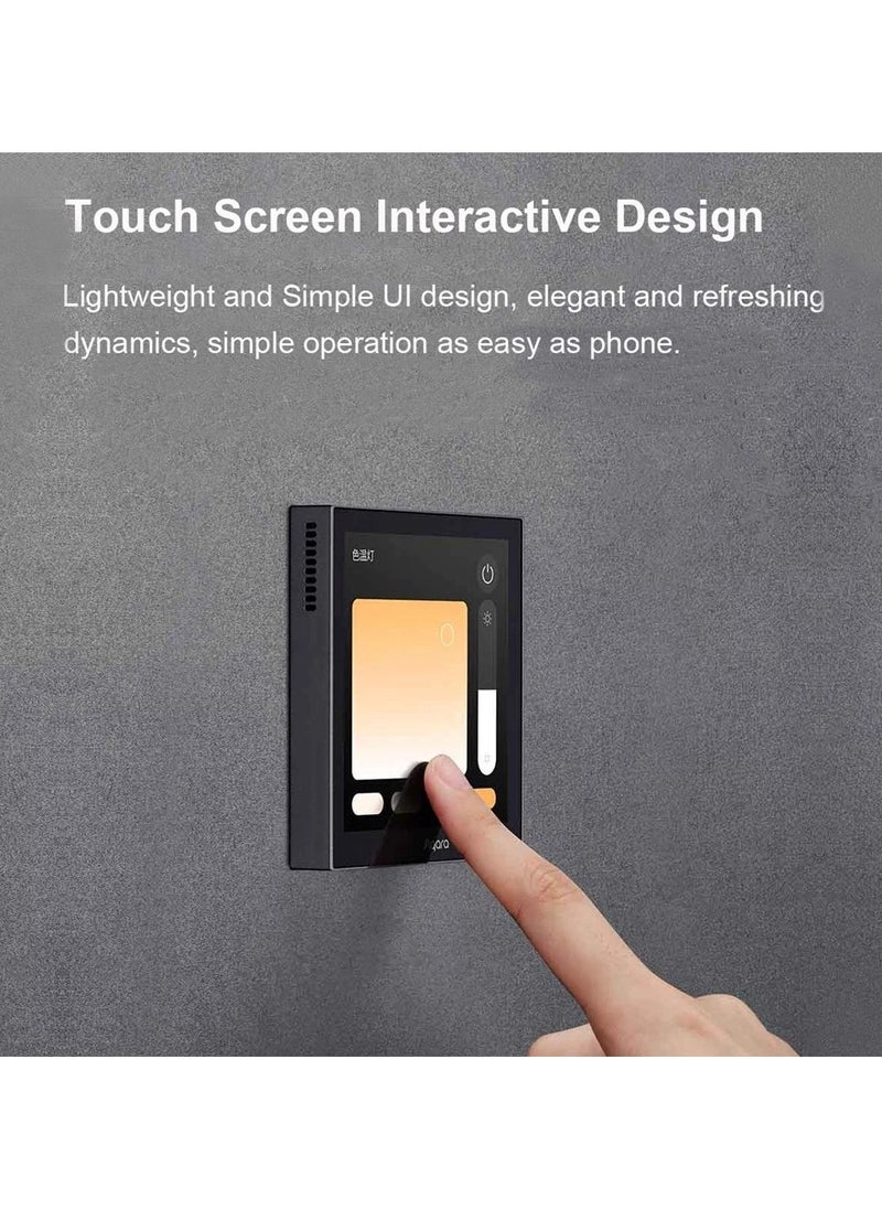 Aqara - Aqara S3 Smart Zigbee Thermostat,Touch Screen Panel Voice/Remote Control Support Sensing Temperature Humidity Work with Homekit APP - Image 1