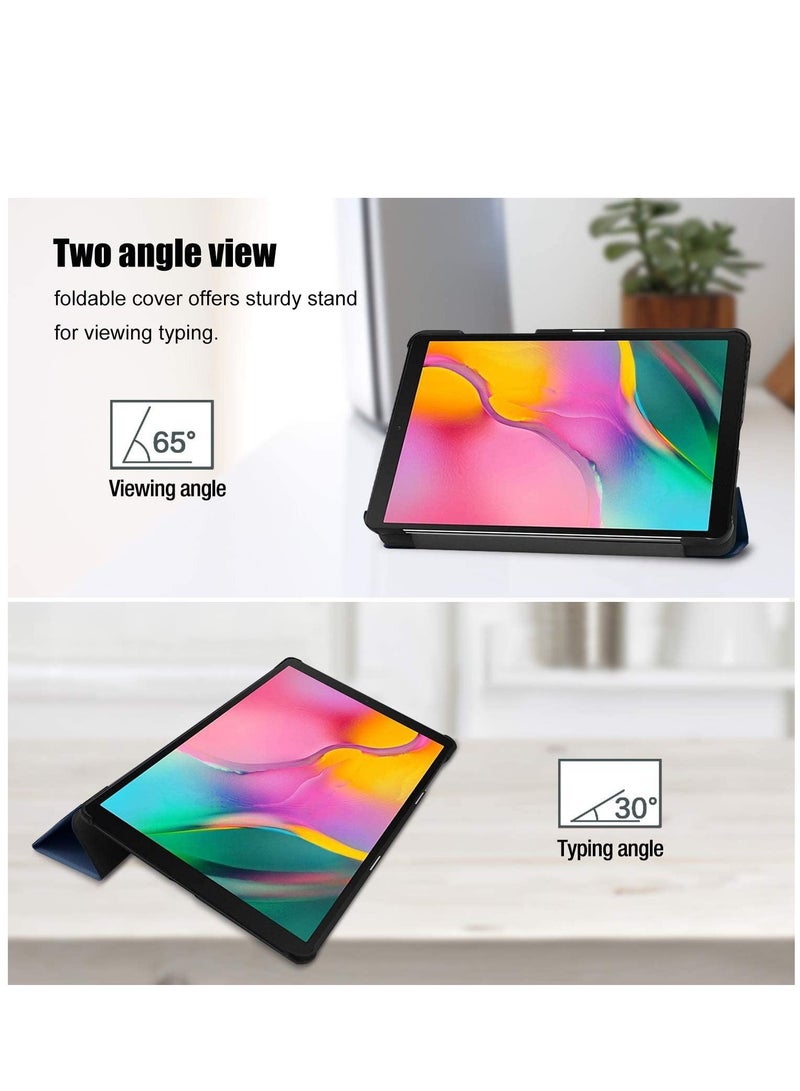 Womdee Galaxy Tab A 8.0 2019 Case T290 T295, Slim Light Cover Trifold Stand Hard Shell Folio Case for 8.0 inch - Image 4