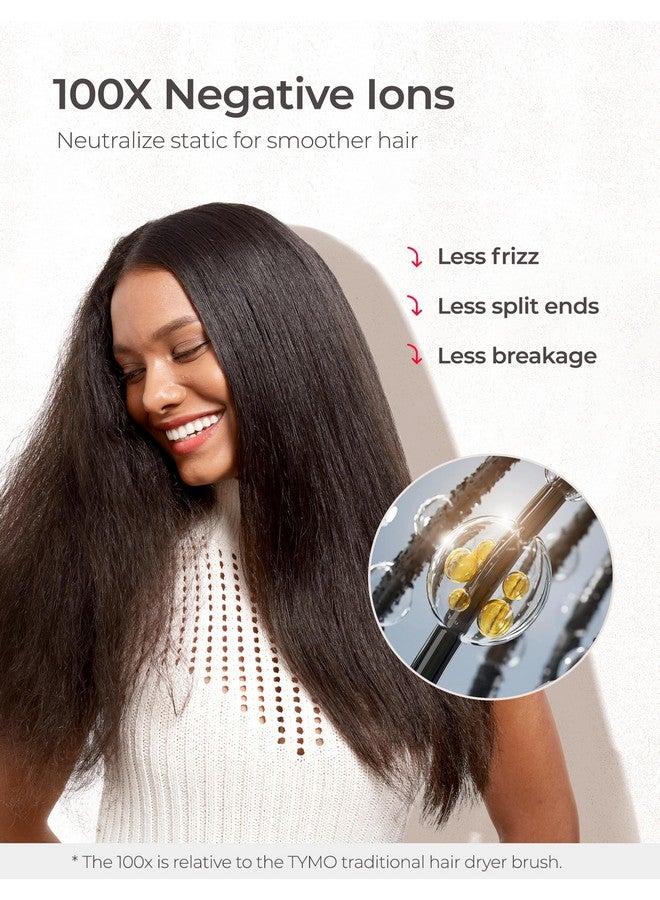 TYMO Dryer Brush, Tymo High-Speed Hair Dryer Brush For Fast Dry And Style, Hot Air Blowout Brush, One Step Volumizer With 200M Negative Ion For Smooth, Frizz-Free - Image 2