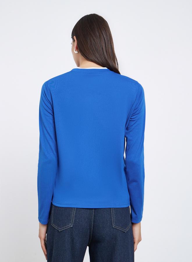 Styli Embroidered Long Sleeve Regular Fit T-Shirt - Image 4