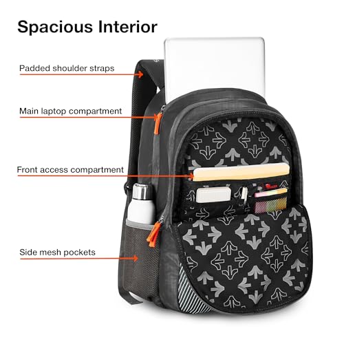 Nasher Miles Wave Backpack for Men & Women |3 compartment/Casual/College Bag | Navy Blue, 45L - Image 4