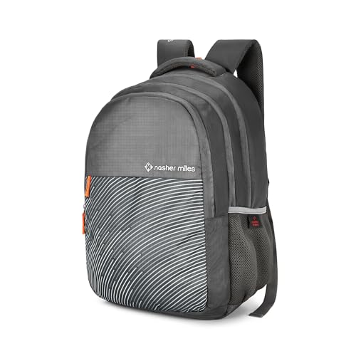 Nasher Miles Wave Backpack for Men & Women |3 compartment/Casual/College Bag | Navy Blue, 45L - Image 1