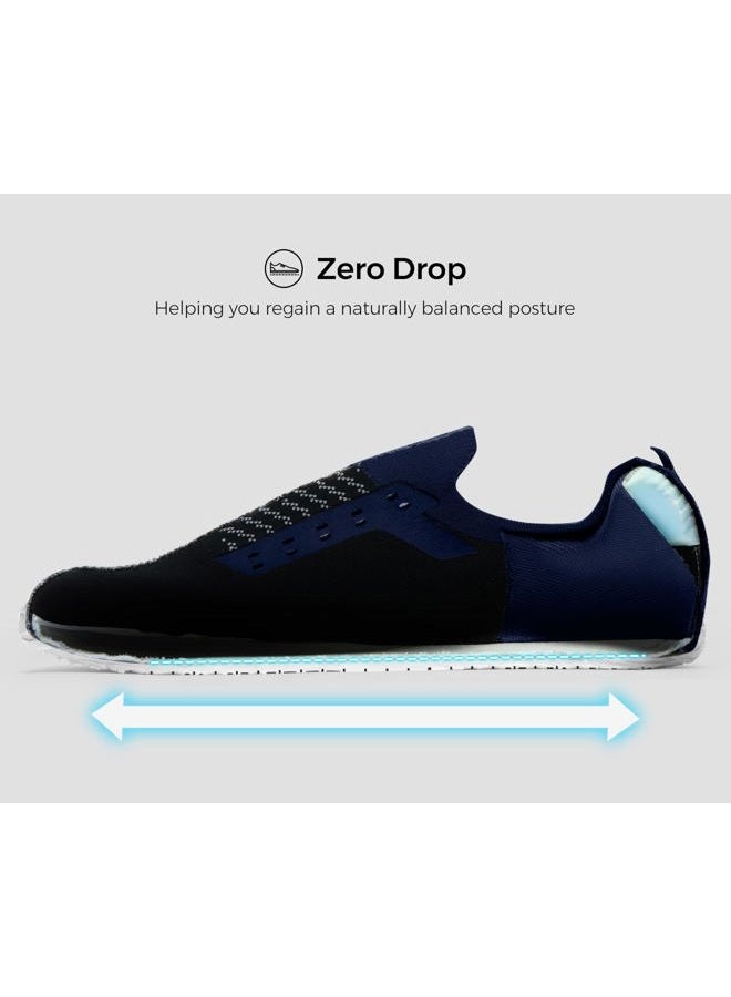 AIRHAS Men's Barefoot Shoes Zero Drop Wide Toe Box Minimalist Gym Shoes for Men Deadlift Cross Training Sneakers, Navy, 13 - Image 3