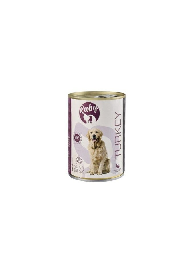 Ruby Ruby Wet Food for Dogs Turkey 400g 