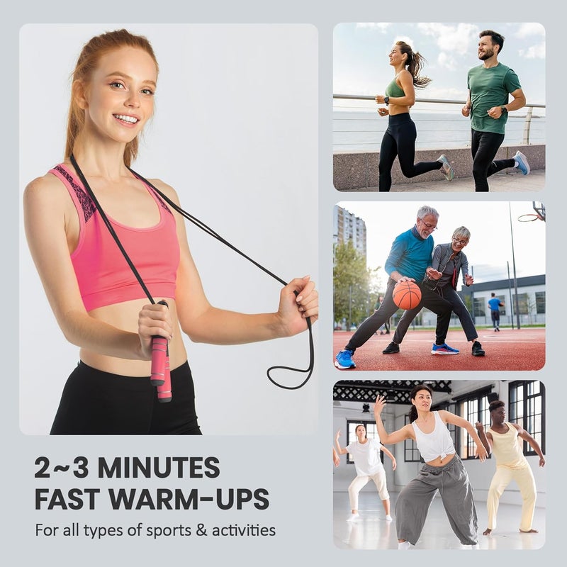multifun Digital Jump Rope with Smart Counter & Timer - Adjustable Speed Skipping Rope for Fitness, Weight Loss, Boxing, MMA - Tangle-Free Ball Bearings & Anti-Slip Handles for Men, Women, Kids - Image 5