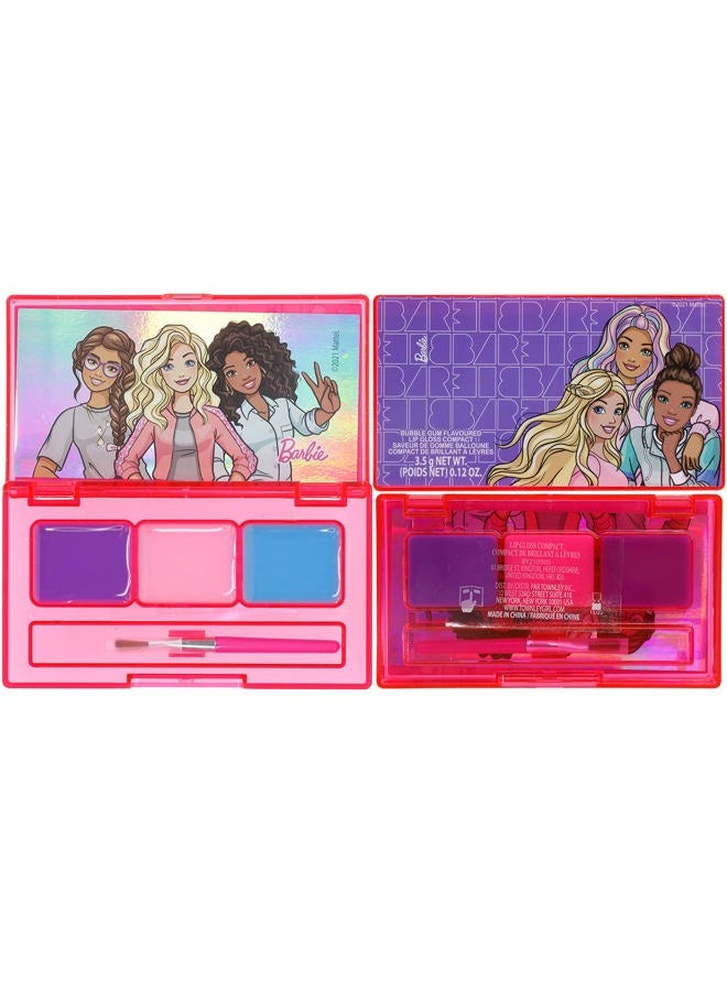 TOWNLEY GIRL Barbie - Townley Girl Backpack Cosmetic Makeup Gift Bag Set 12 Pcs includes Lip Gloss, Nail Polish & Hair Accessories for Kids Teen Tween Girls, Ages 3+ perfect for Parties, Sleepovers and Makeovers  - Image 3