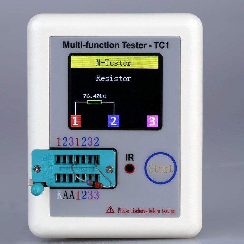 Colorful Display Transistor Tester Multi-functional TFT Backlight Didoe Triode Capacitance Resistor Detector Inductance MOSFET NPN PNP Triac MOS Automatic Calibration Detector - Image 4