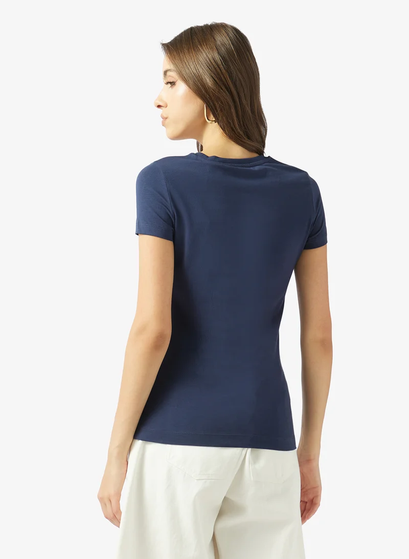 جس Crew Neck T-Shirt Slim Fit