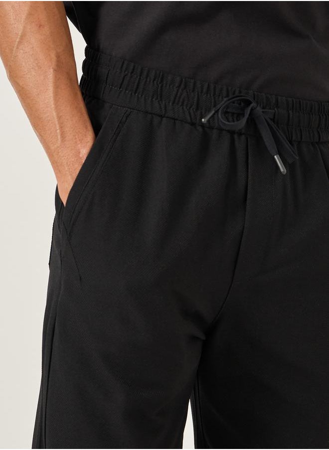 Fort Collins - Mid Rise Straight Fit Track Pant with Drawstring by Styli - Image 1