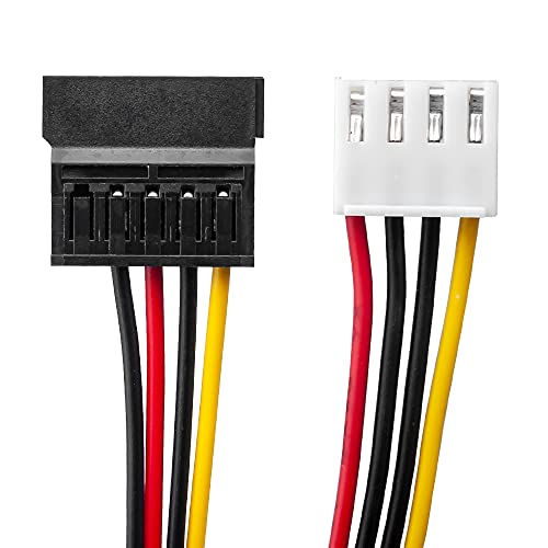 OwlTree 2Pack 4 Pin to SATA Female Hard Drive Power Adapter Cable Compatible with Hikvision Video Recorder 7.87inch (20cm) - Image 3