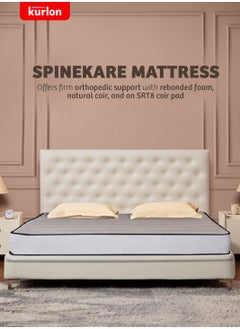 Kurl-On Spinekare Mattress|Orthopedic Mattress | Rebonded Foam | Rubberized Coir | Double Size Mattress| Firm Support | 200Lx120Wx20H Cms | 7 Years Warranty