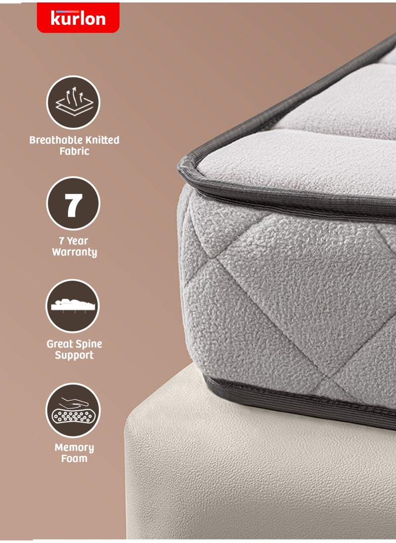 Kurlon - Kurl-On Spinekare Mattress|Orthopedic Mattress | Rebonded Foam | Rubberized Coir | Double Size Mattress| Firm Support | 200Lx120Wx20H Cms | 7 Years Warranty - Image 1