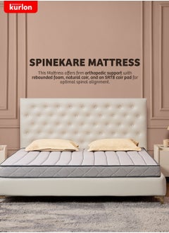 Kurlon Kurl-On Spinekare Mattress|Orthopedic Mattress | Rebonded Foam | Rubberized Coir | Double Size Mattress| Firm Support | 200Lx120Wx20H Cms | 7 Years Warranty  - Image 1
