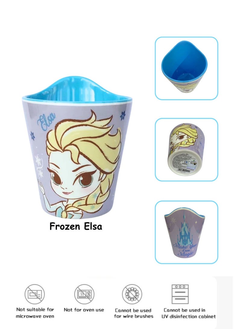 Disney Melamine Dinner Set – Lightweight, Durable Bowl, Cup & Stainless Steel Spoon Theme Elsa Frozen CharacterMelamine Dinner Set – Lightweight, Durable Bowl, Cup & Stainless Steel Spoon Theme Elsa Frozen Character - Image 3