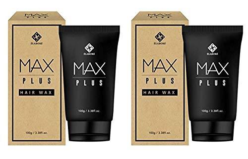 Elabore 2 Pack MAX Plus Hair Wax 338 floz100ml Mens Hair Styling Wax