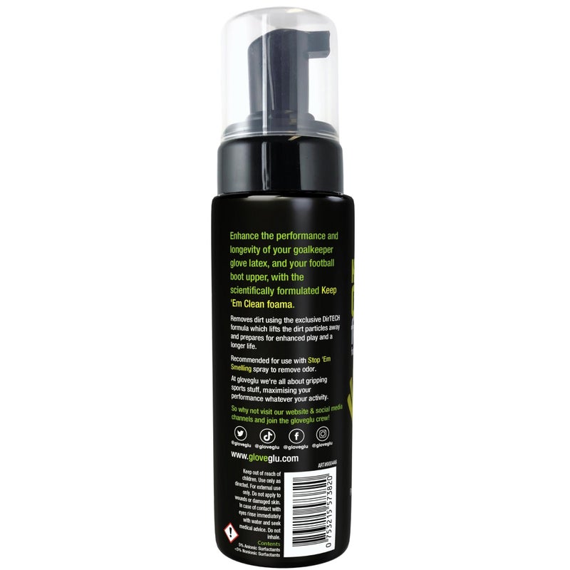 Gloveglu Keep 'Em Clean Foama For Goalkeeper Gloves And Football Boots 200Ml - Image 2