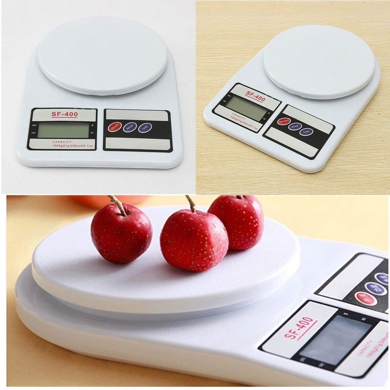 Kytaste Electronic Digital Kitchen Weighing Scale 10 Kgs Weight Measure Spices Vegetable Liquids Ivory - Image 3