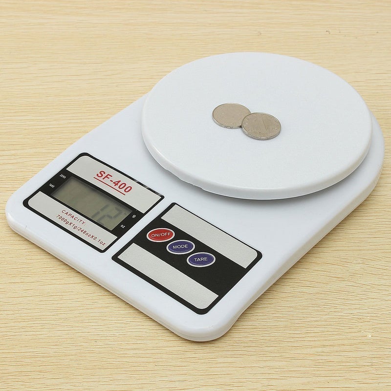 Kytaste Electronic Digital Kitchen Weighing Scale 10 Kgs Weight Measure Spices Vegetable Liquids Ivory - Image 4