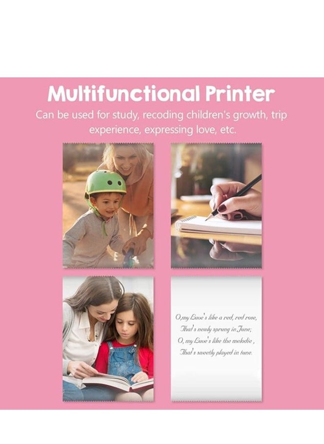 AWH AWH moobody Portable Mini Pocket Printer BT Thermal Printer with Thermal Printing Paper USB Cable for Note Photo Web Document Printing  - Image 3